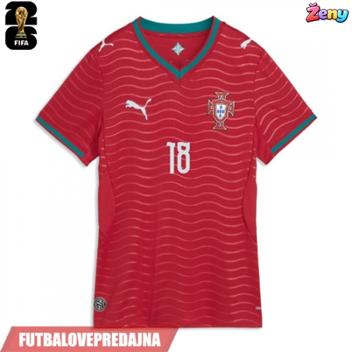 Lacne Ženy Futbalové dres Portugalsko Pedro Neto #18 MS 2026 Krátky Rukáv - Domáci